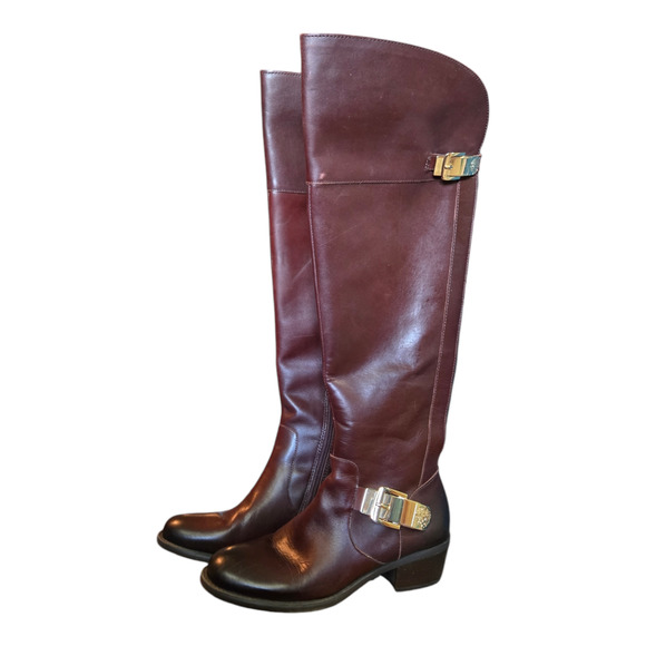 Vince Camuto Shoes - Vince Comuto Bocca Chestnut Black riding boots size 6